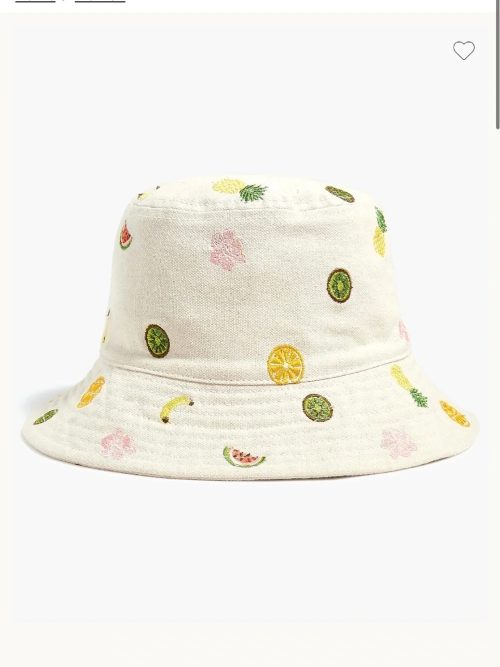 NWT J. Crew fruit bucket hat (size M/L)